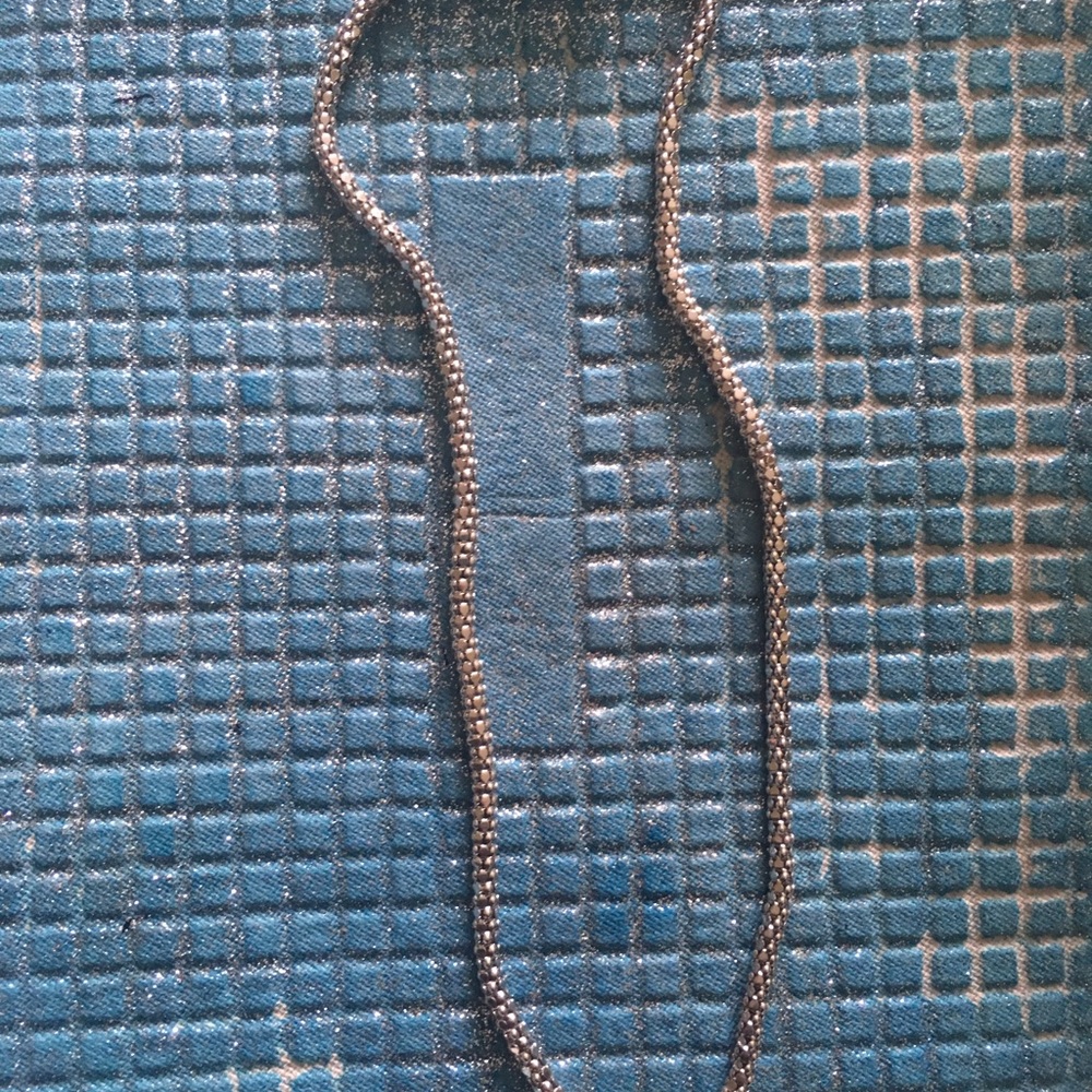 Italian Silver sparkly light weight cord necklace